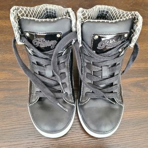 Pastry Pop Tart Grid Hip-Hop Sneakers